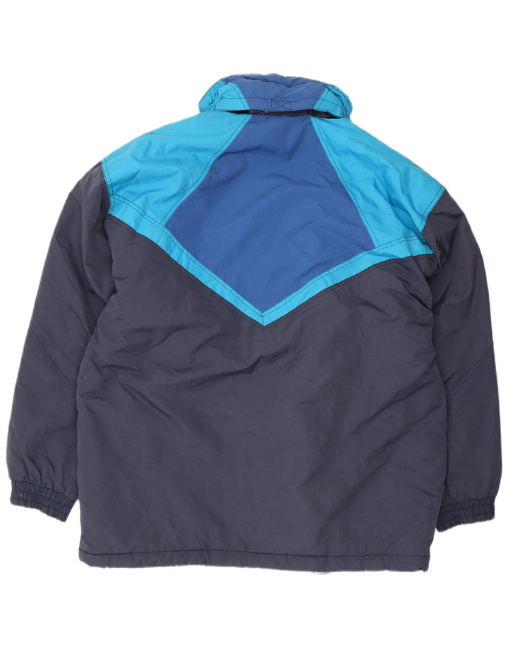 Brugi Veste de ski à capuche pour homme IT 52 XL Bleu marine Colourblock Polyamide