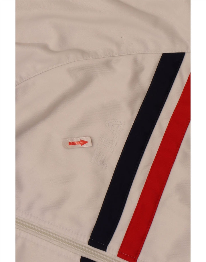 Fila Hommes Survêtement Top Veste 2XL Blanc Rayé Polyester