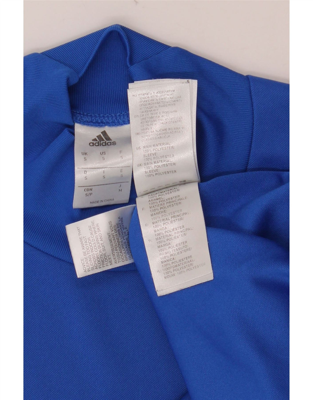 ADIDAS Haut à manches longues pour hommes Petit bleu Polyester
