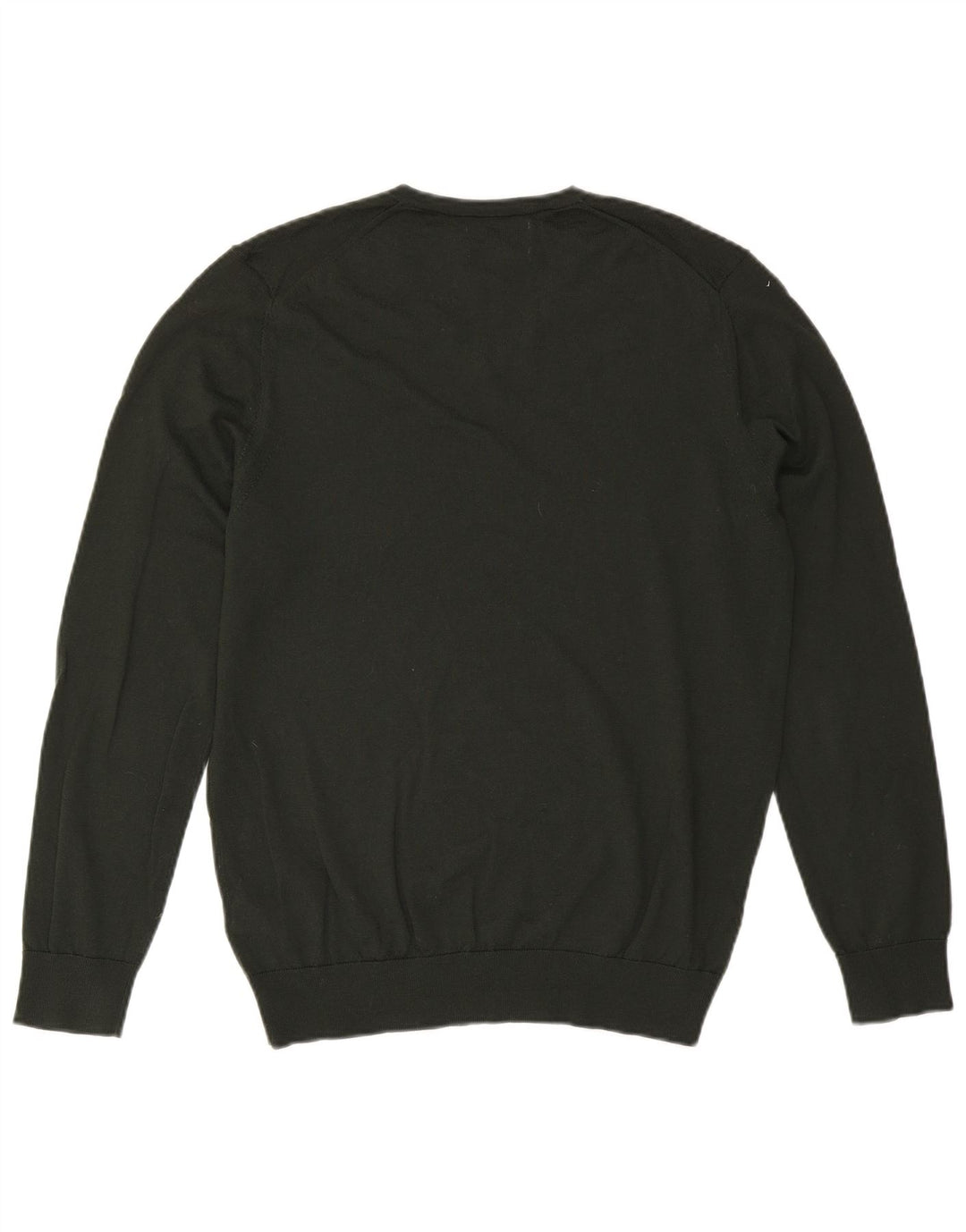 Marks & Spencer Pull col V pour homme en laine kaki Taille L