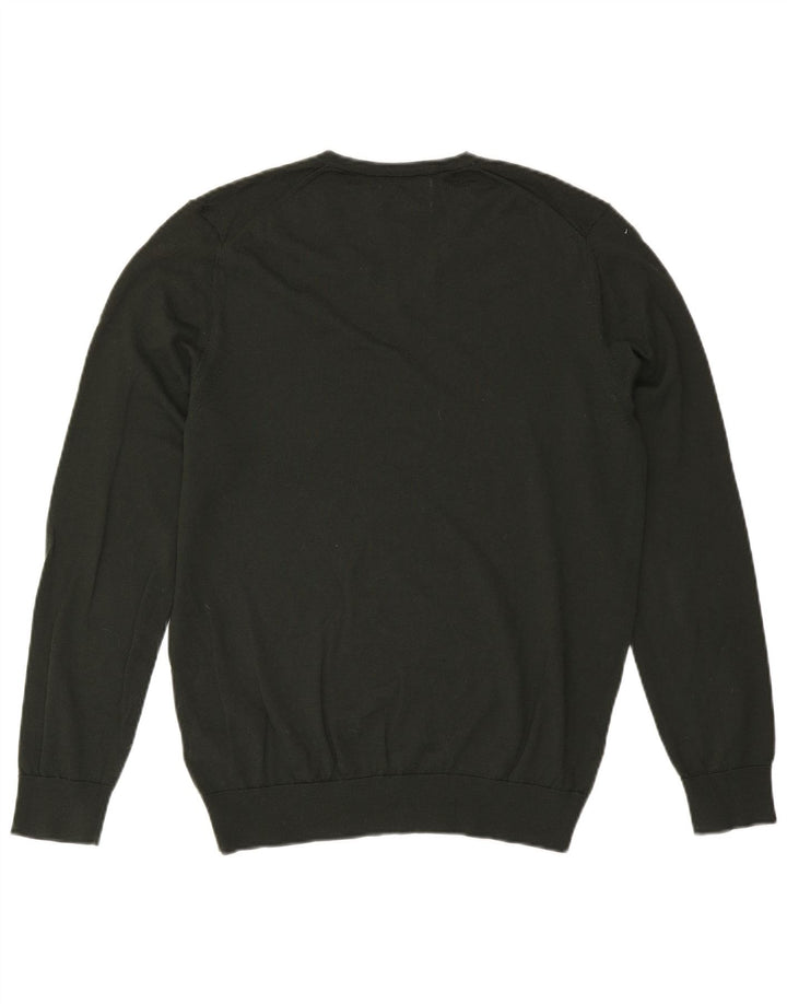 Marks & Spencer Pull col V pour homme en laine kaki Taille L