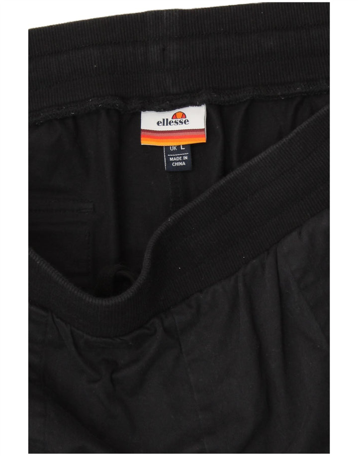 ELLESSE Pantalon de survêtement graphique pour femme Joggers UK 16 Large Noir