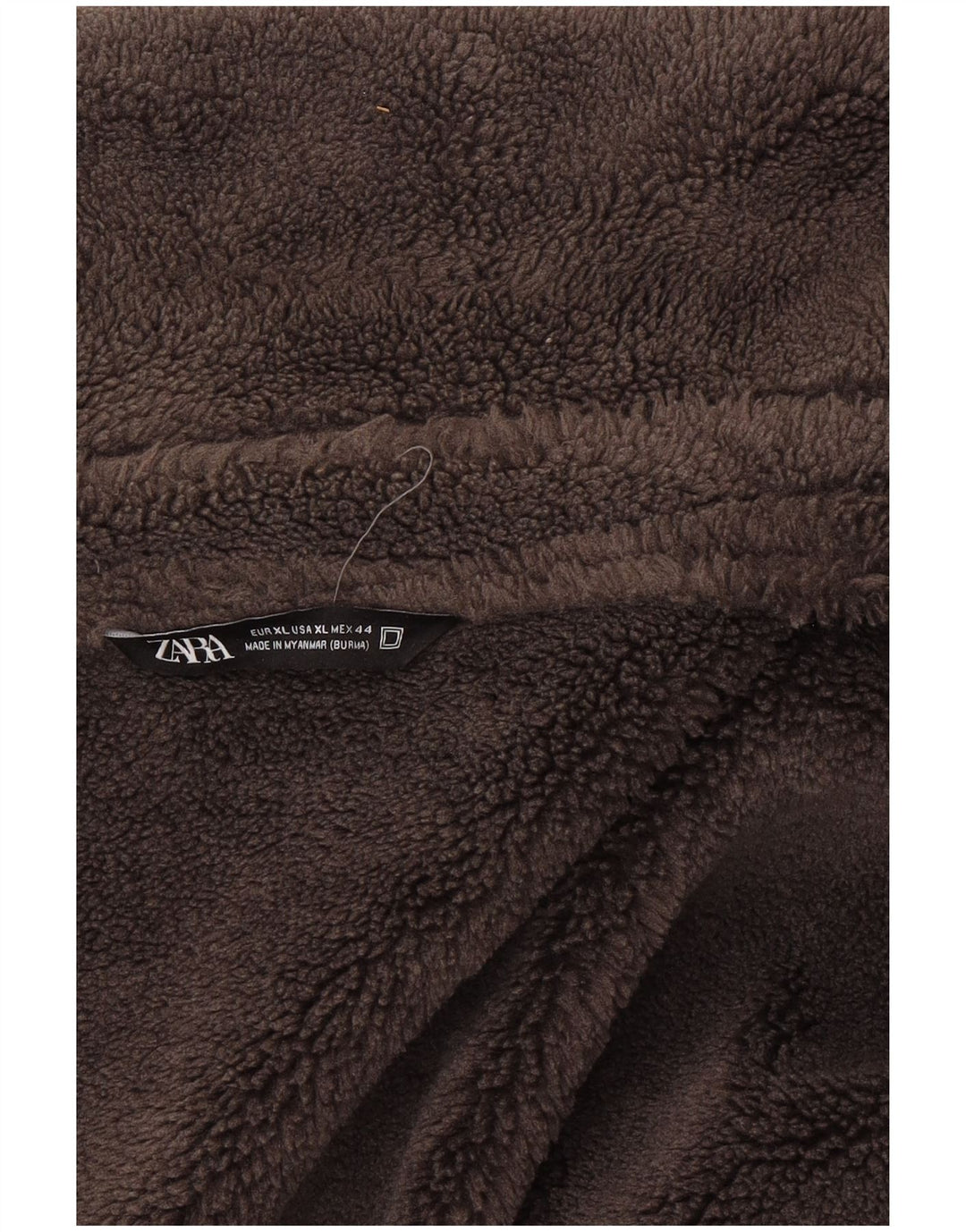 Zara Veste Sherpa Homme UK 42 XL Gris Polyester