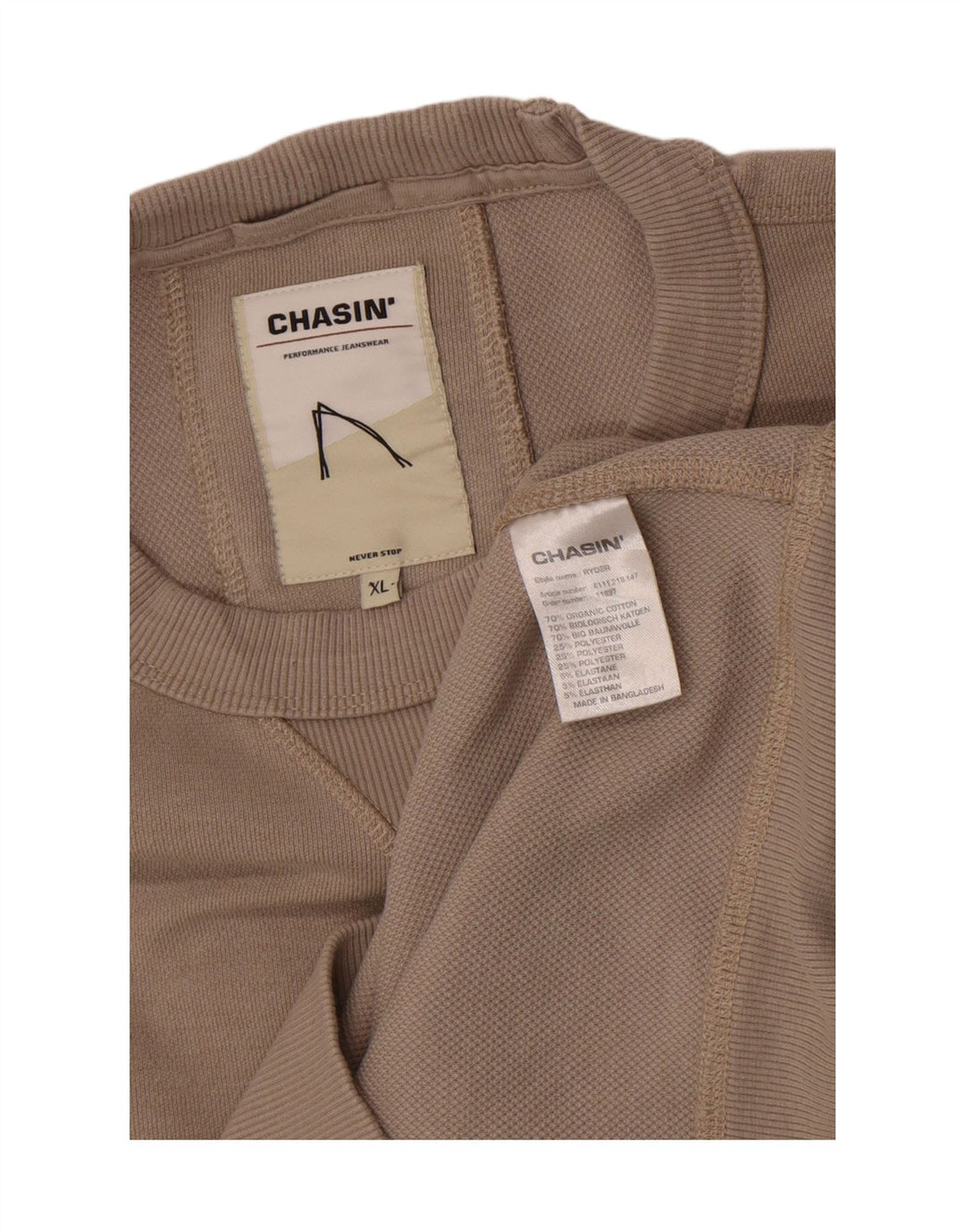 Chasin Sweat-Shirt Homme Gris XL Coton