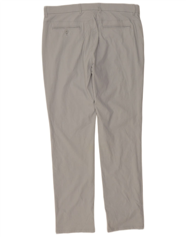 Penguin Pantalon Chino Slim Homme W36 L34 Gris Nylon