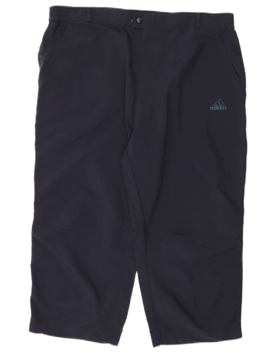 ADIDAS Pantalon Capri Droit Homme W40 L21 Bleu Marine Polyamide