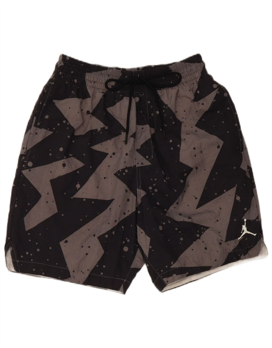 Jordan Short de sport pour homme Petit nylon géométrique gris