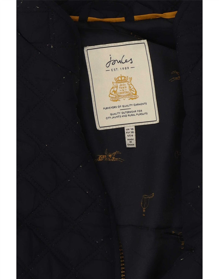 Joules Gilet matelassé pour femme UK 10 Small Bleu marine Polyester