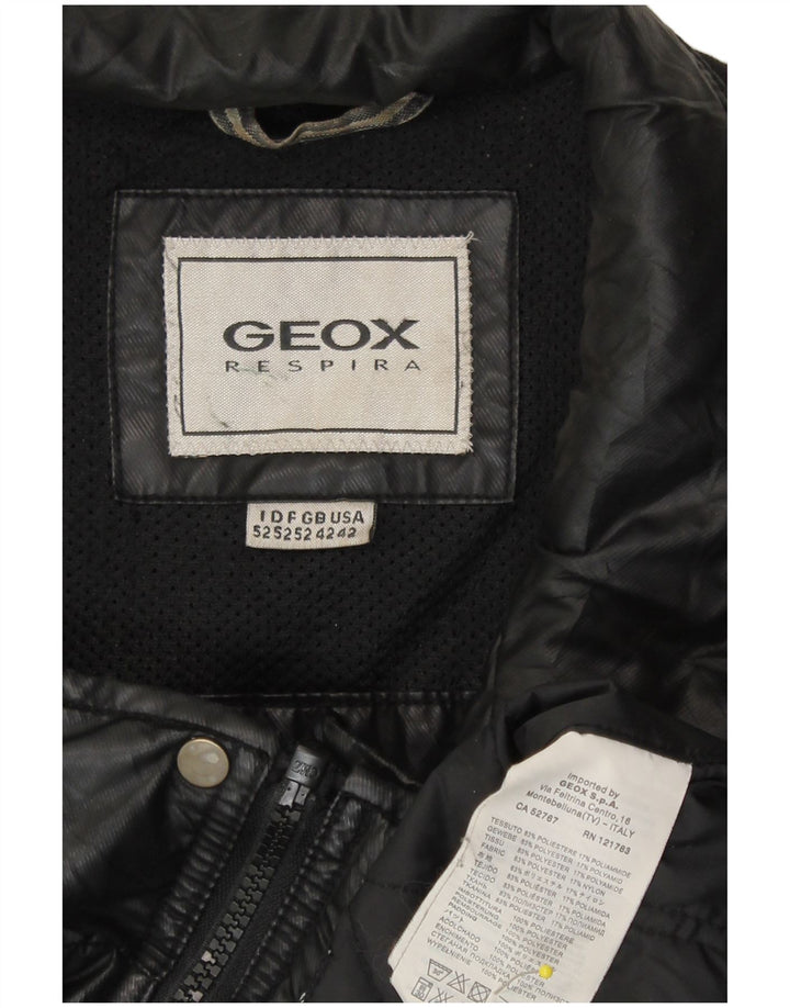 Geox Veste Bomber Respira Homme UK 42 XL Noir Polyester