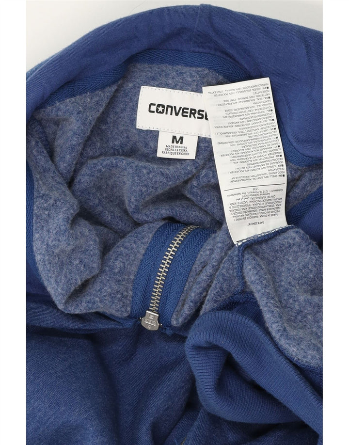 Converse Sweat à Capuche Graphique Zippé Homme Bleu Marine Moyen Coton