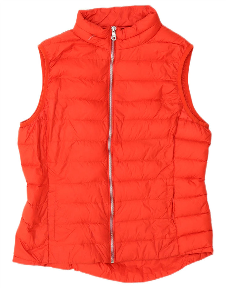 Marks & Spencer Gilet rembourré à capuche pour femme UK 12 Rouge moyen Polyamide