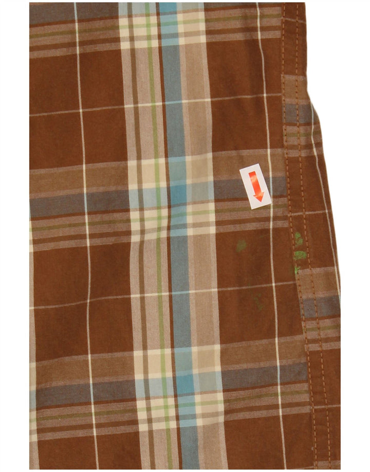Hollister Chemise Homme Marron Moyen Check Cotton