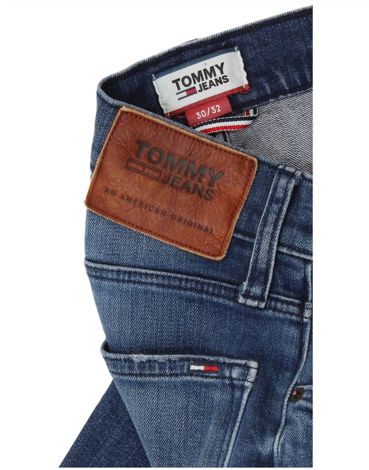 TOMMY HILFIGER Jean Droit Homme W30 L32 Bleu Coton