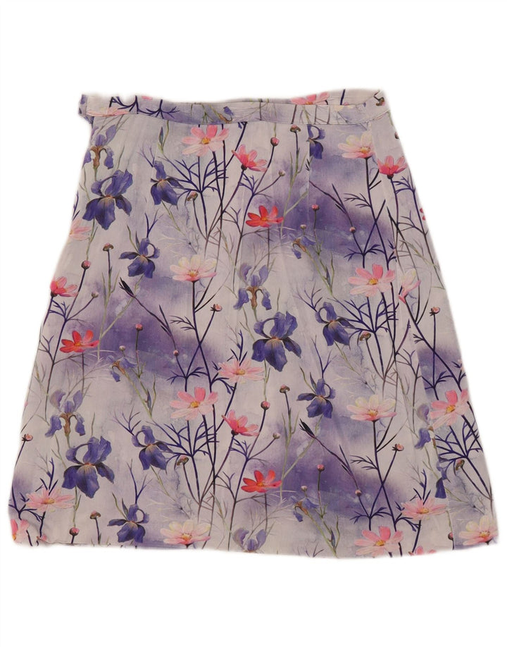vintage Femme A-Line Jupe W30 Moyen Multicolore Floral