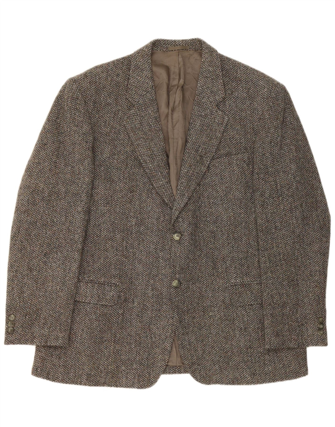 Harris Tweed Veste Blazer Homme UK 44 2XL Gris Laine Vierge