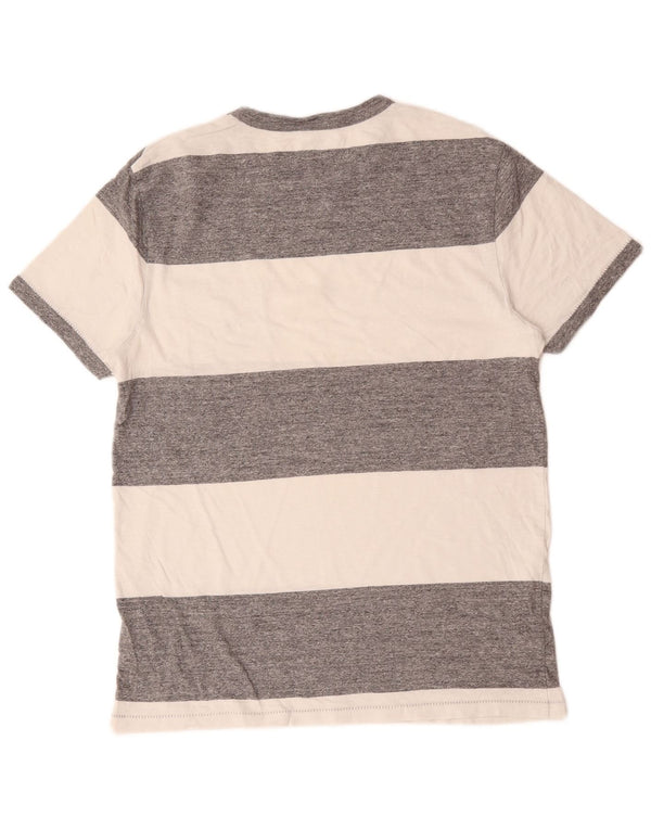 J. Crew T-Shirt Homme Gris Moyen Rayé Coton