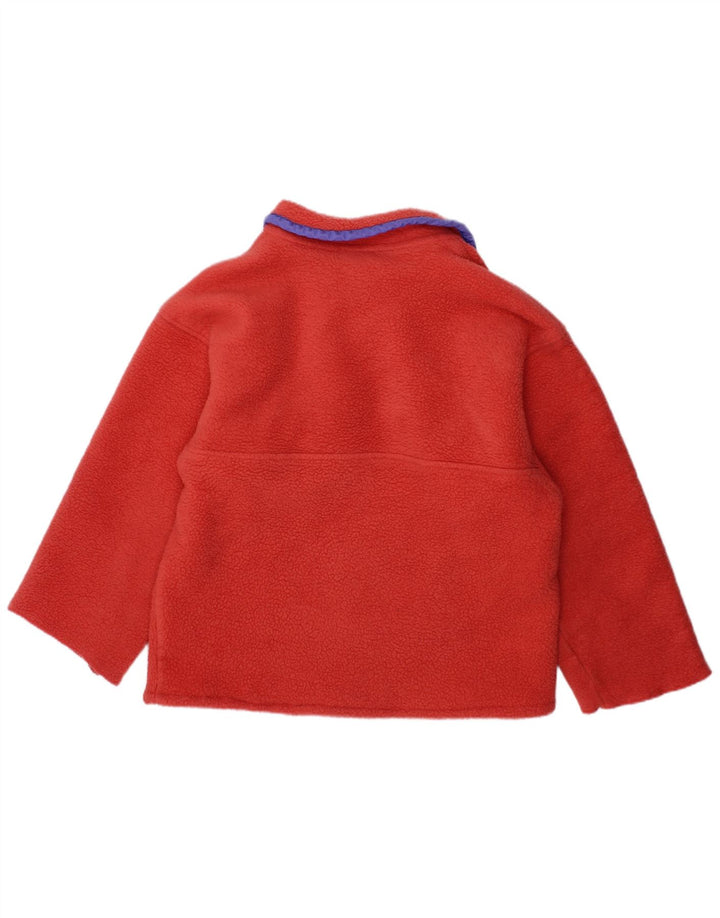 PATAGONIA Pull polaire à col boutonné pour fille 7-8 ans Orange Polyester