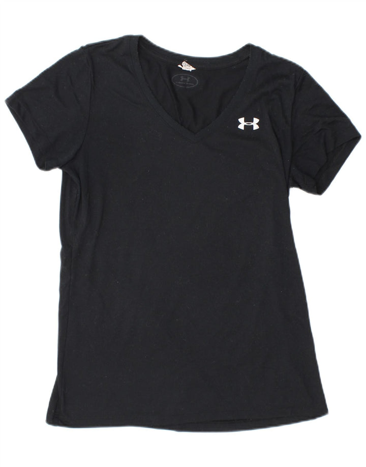 Under Armour T-Shirt Femme UK 8 Small Noir
