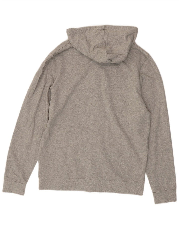 Fila Sweat à Capuche Graphique Zippé Homme Gris Moyen Moucheté Coton