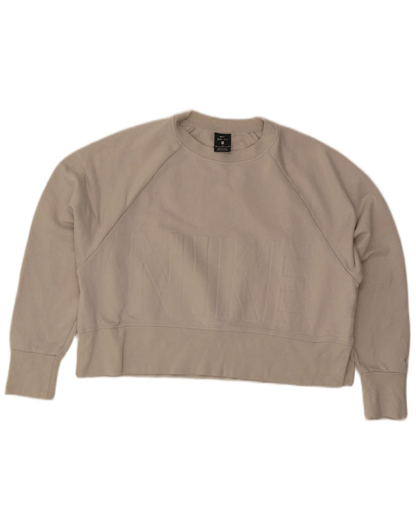NIKE Sweat-shirt court surdimensionné pour femme UK 14 Beige moyen