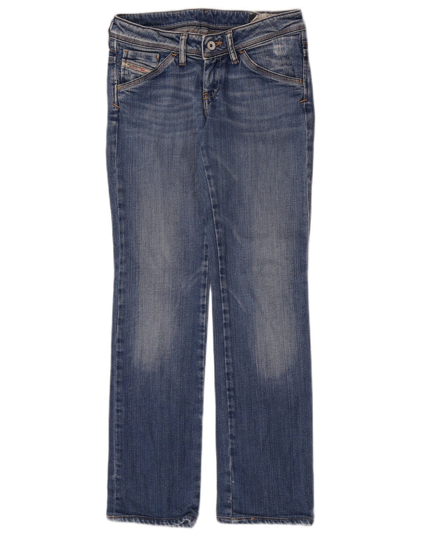 Diesel Jean Droit Muze Femme W27 L30 Bleu Coton