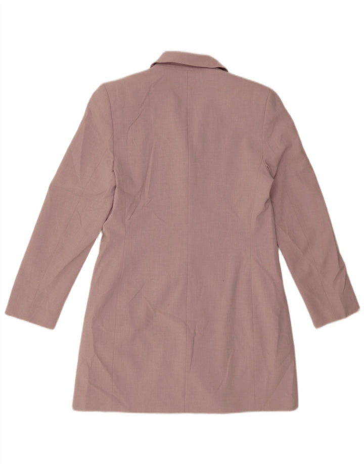 Marks & Spencer Veste blazer longue à 4 boutons pour femme UK 12 Violet moyen