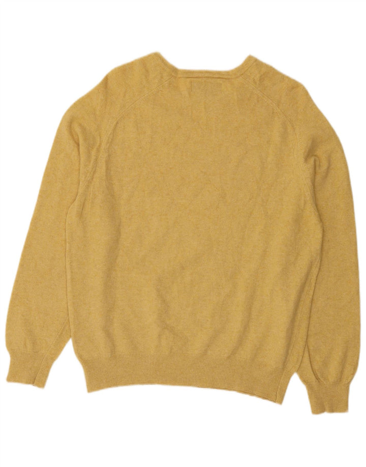 Marlboro Classics Pull col bateau pour homme en laine jaune Large