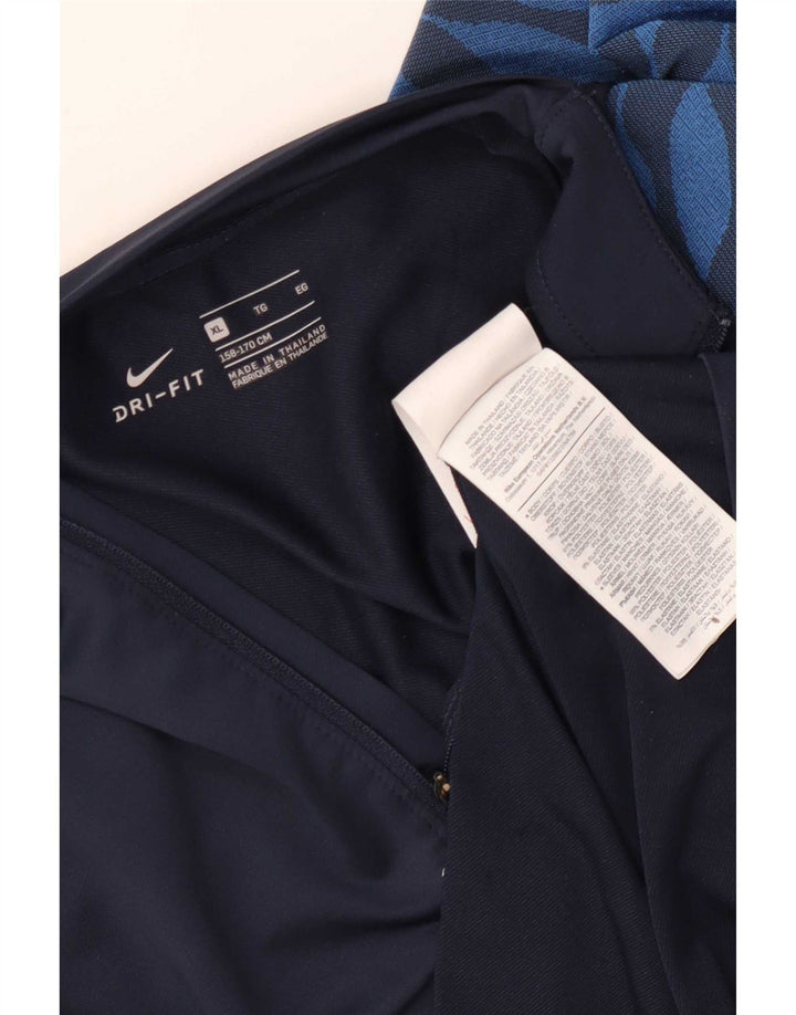 Haut de survêtement Nike Dri Fit pour garçon 13-14 ans XL bleu marine