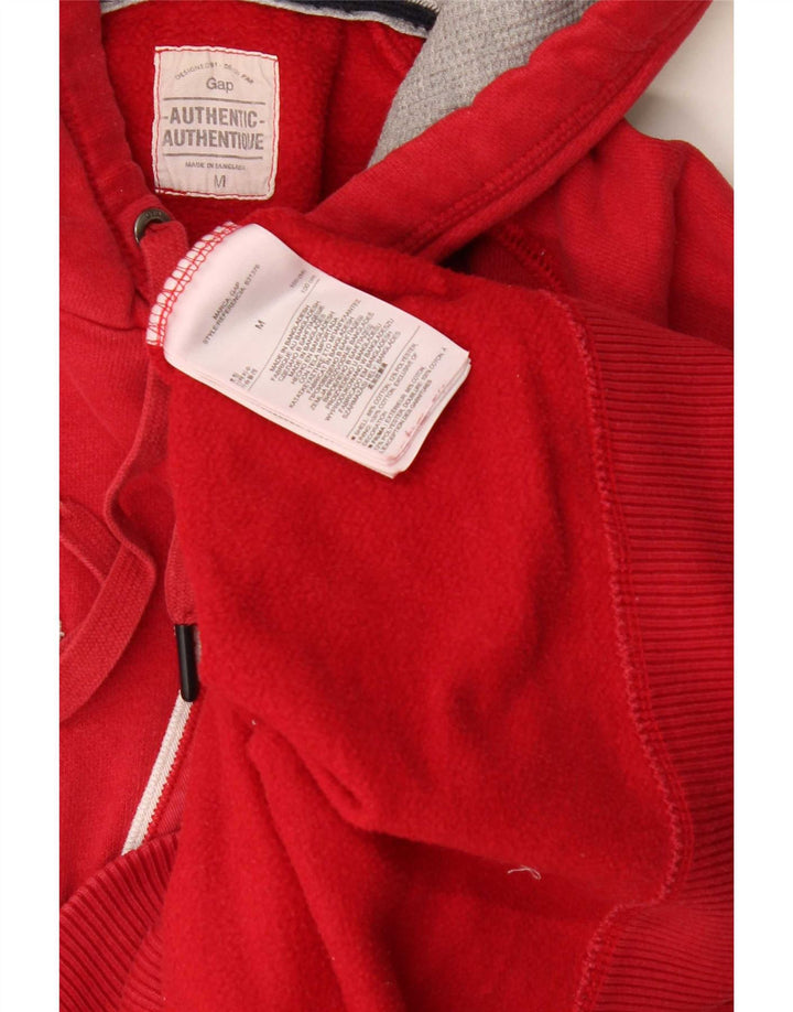 Gap Pull à Capuche Graphique Homme Rouge Moyen Coton