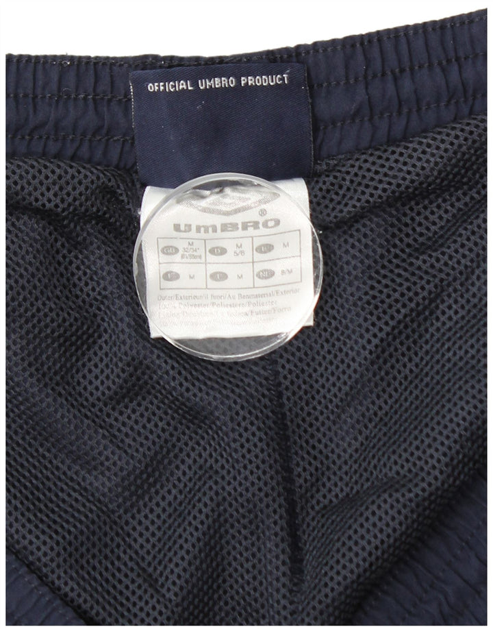 Umbro Short de Sport Graphic Homme Bleu Marine Moyen Polyester Colorblock