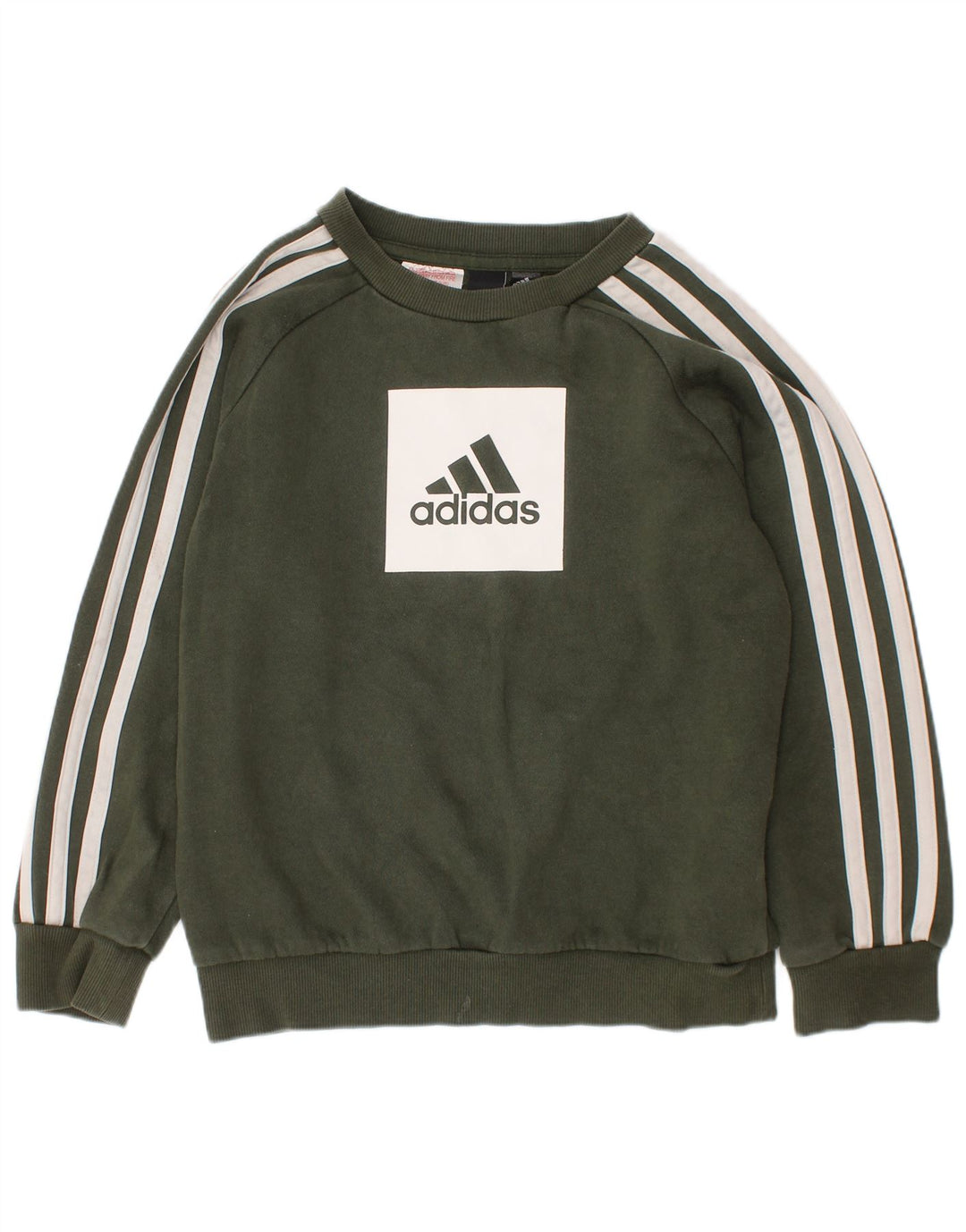 ADIDAS Sweat-shirt graphique garçon 6-7 ans Kaki Coton
