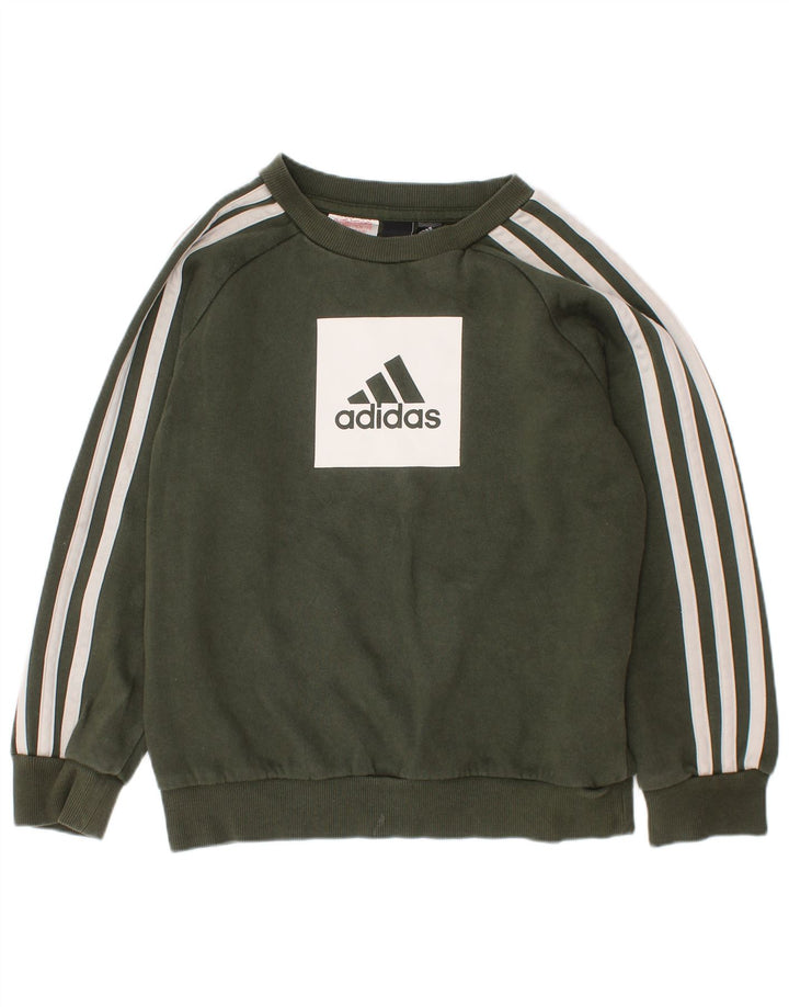 ADIDAS Sweat-shirt graphique garçon 6-7 ans Kaki Coton