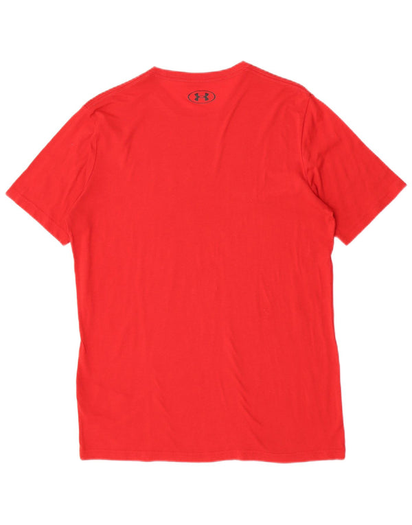 Under Armour Tee-Shirt Graphique Homme Rouge Moyen Coton