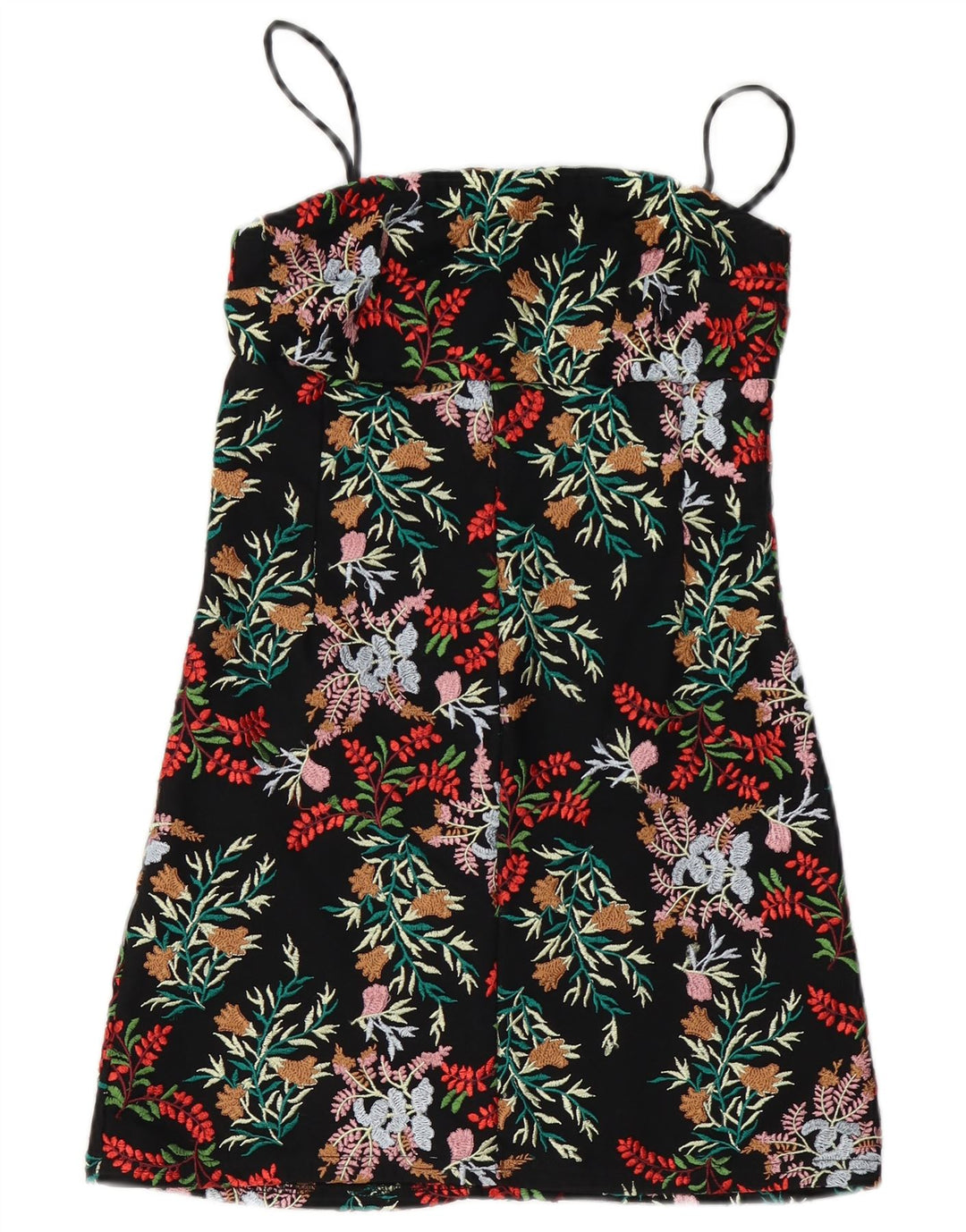 PINS AND NEEDLES Robe Slip pour Femme UK 8 Petit Noir Floral