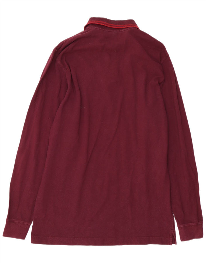 GANT Polo à Manches Longues Homme Large Marron Coton