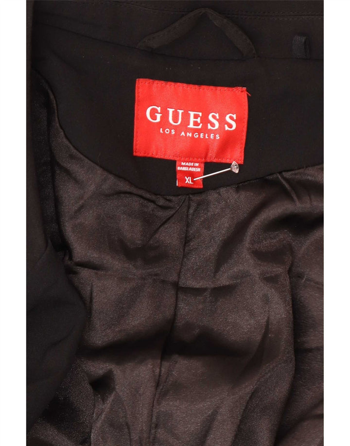 Guess Manteau Femme UK 18 XL Noir Polyester