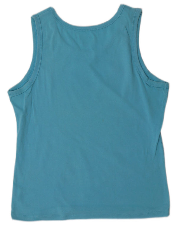 Champion Débardeur Femme UK 14 Large Bleu Coton