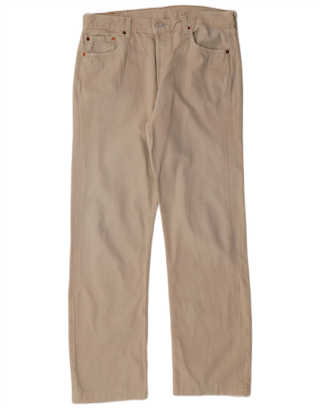 LEVI'S Jean Droit 501 Homme W36 L31 Coton Beige