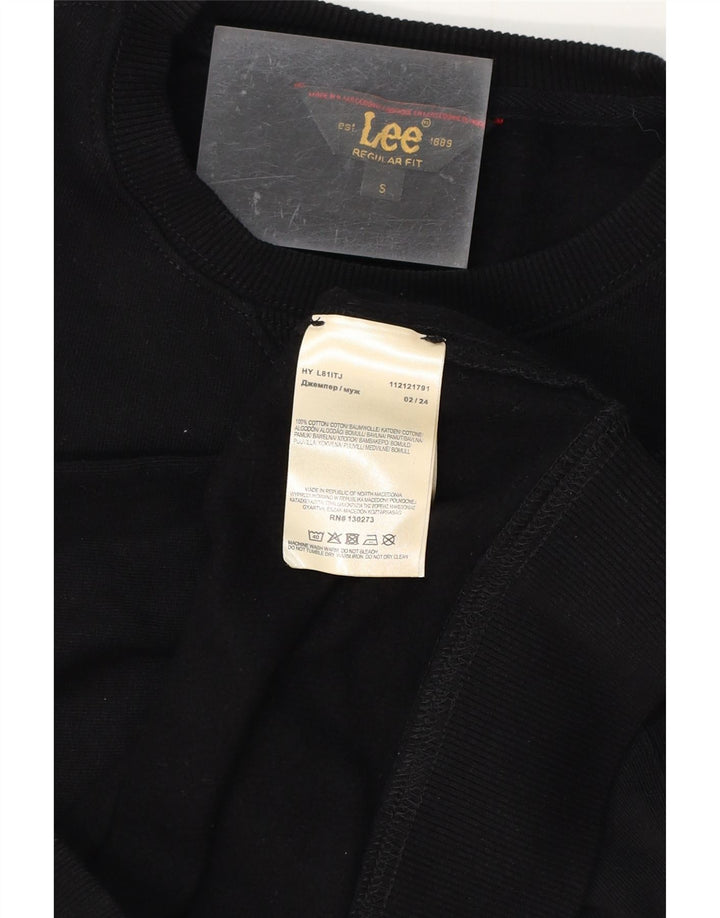 LEE Sweat-shirt coupe classique pour hommes, petit coton noir