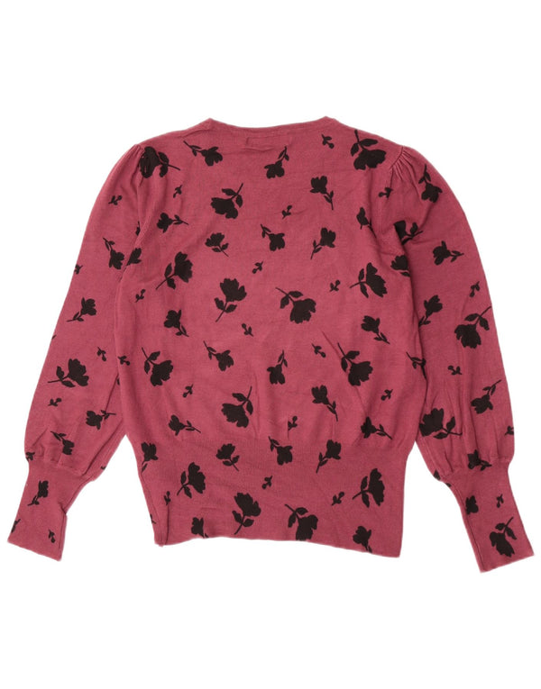 Marks & Spencer Pull col bateau pour femme UK 12 Bordeaux moyen