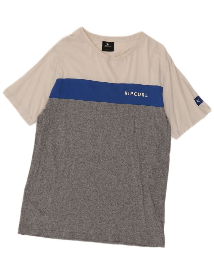 Rip Curl T-shirt coupe standard pour hommes, grand colorblock multicolore