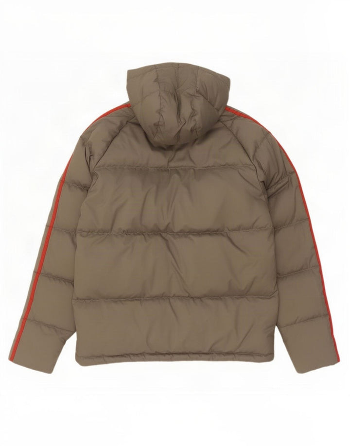 Adidas Veste rembourrée à capuche pour homme UK 36 Petit Gris