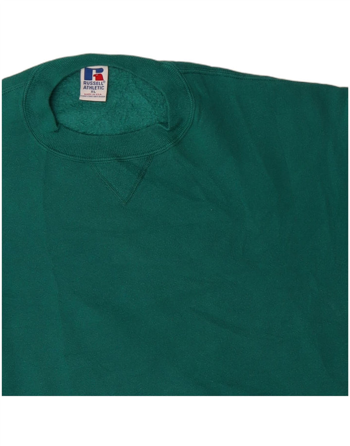 RUSSELL ATHLETIC Sweat-Shirt Homme XL Vert Coton