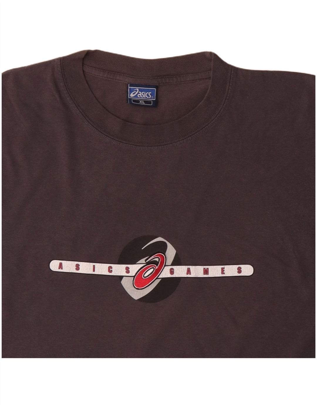 Asics T-Shirt Graphique Homme XL Gris Coton