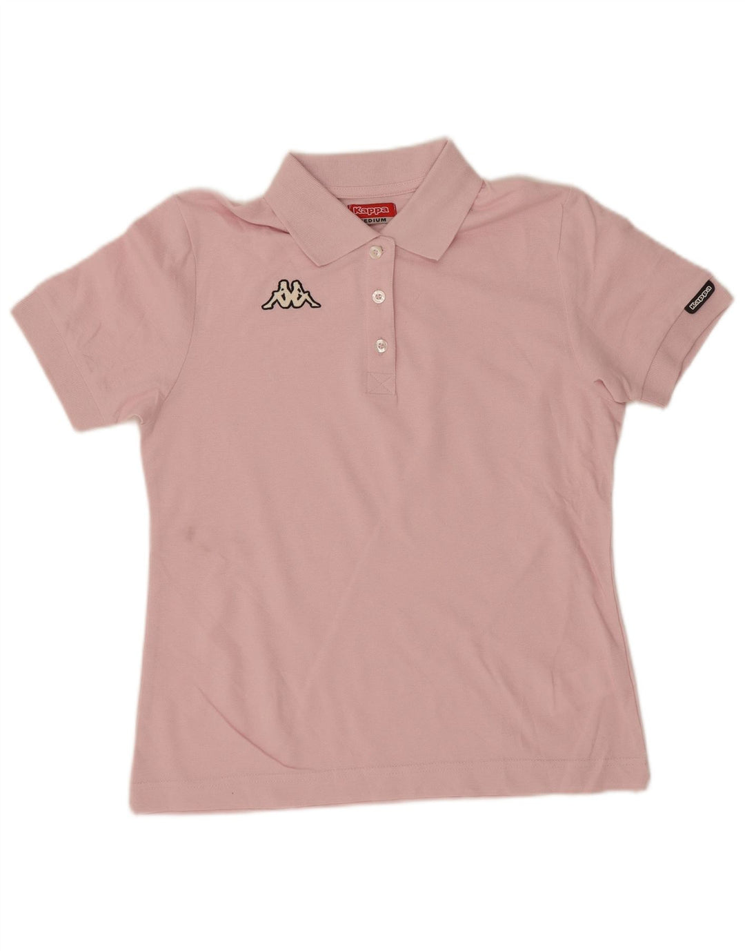 Kappa Polo Femme UK 12 Coton Rose Moyen