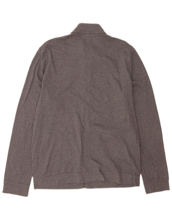 Hugo Boss Homme Regular Fit Cardigan Pull XL Gris Coton