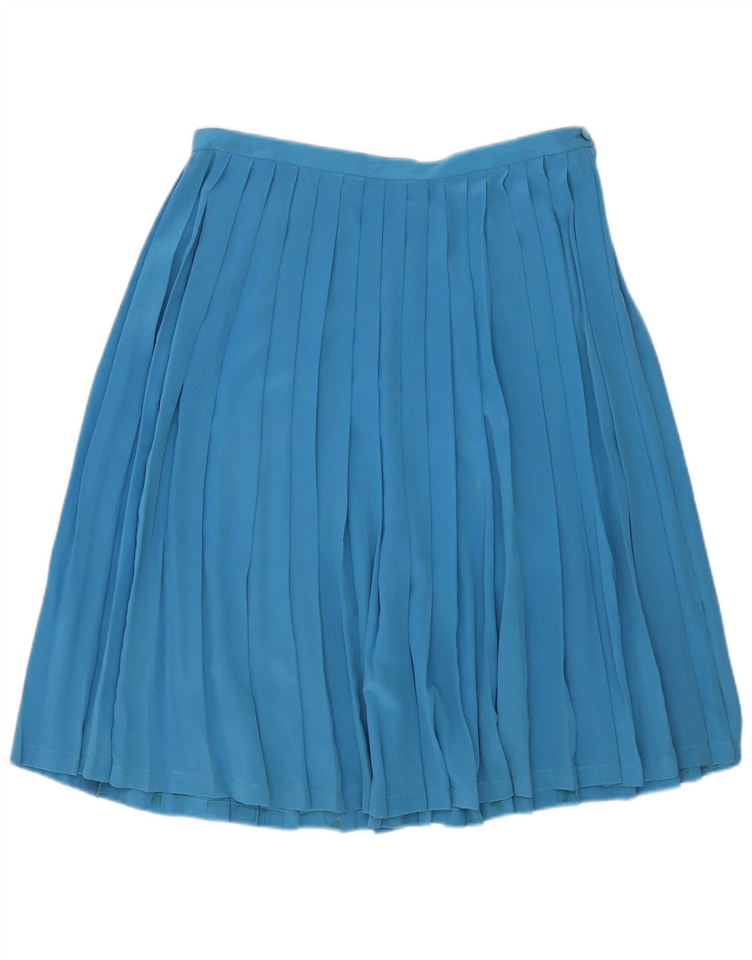 vintage Femme Couteau Jupe Plissée W32 Grand Bleu