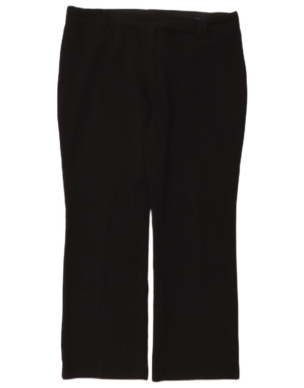 Marks & Spencer Womens Bootcut Suit Trousers UK 14 Large W34 L28 Black