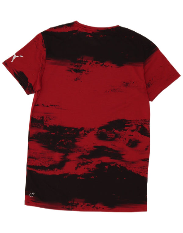 Puma T-Shirt Top Homme Bordeaux Moyen Colourblock