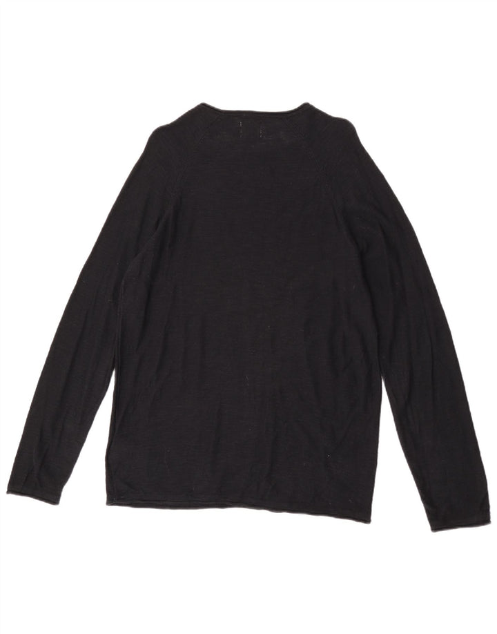 Lee Pull à col rond pour homme Petit coton noir